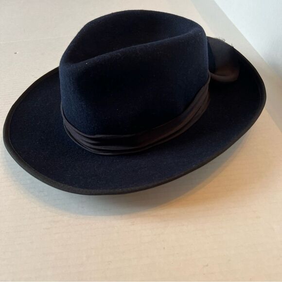 Freya x Veronica Beard S/M Hat Navy Blue Wool main image 5